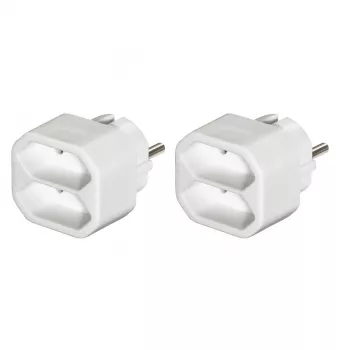 Hama 00223211 alargador de corriente 2 salidas AC interior blanco