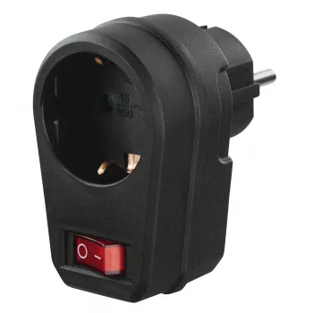 Hama 00223214 adaptador de enchufe tipo F negro