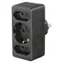 Hama 00223216 alargador de corriente 3 salidas AC interior negro
