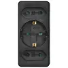 Hama 00223216 alargador de corriente 3 salidas AC interior negro