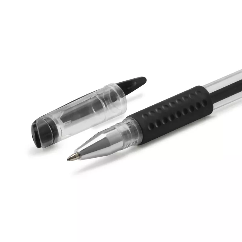 Hama Classic Bolígrafo de gel con capuchón Negro, Blanco 2 uds.