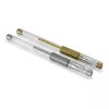 Hama Classic Bolígrafo de gel con capuchón Oro, Plata 2 uds.