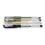 Hama Classic Bolígrafo de gel con capuchón Negro, Oro, Plata, Blanco 4 uds.