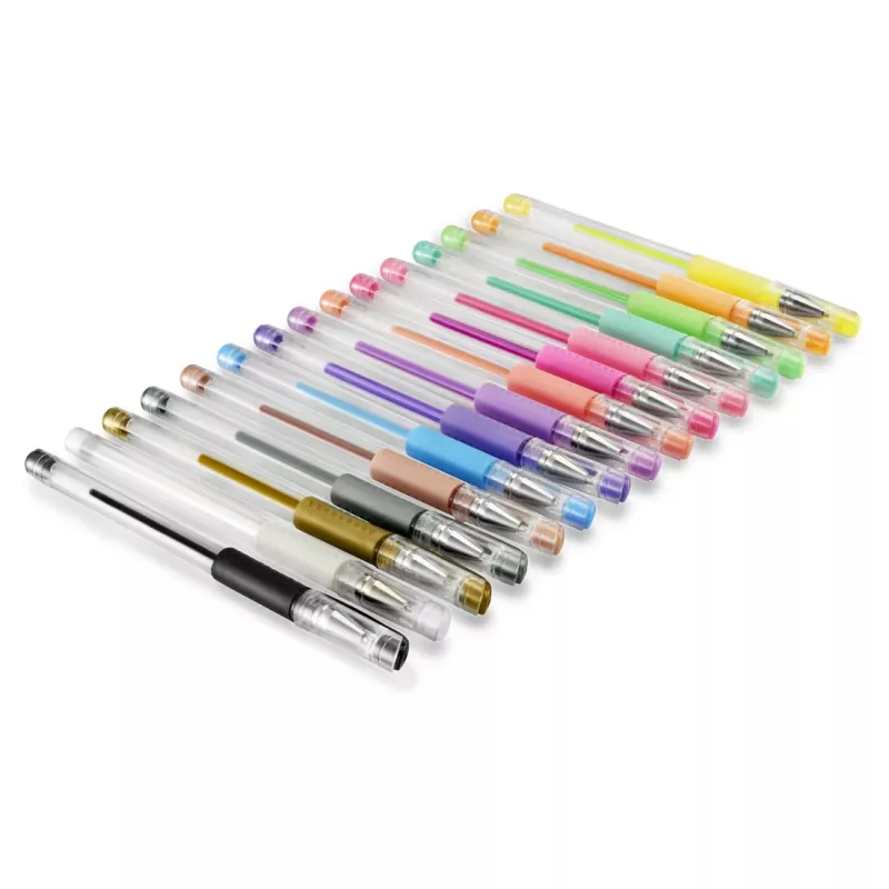 Hama Pastel & Classic Bolígrafo de gel con capuchón Multicolor 15 uds.
