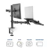 ACT AC8305 soporte para portátil y brazo para monitor, 15,6 pulgadas (39,6 cm), negro