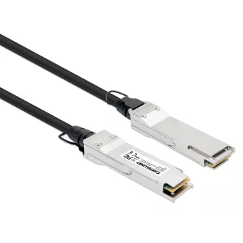 Intellinet Cable Twinax de cobre Direct-Attach pasivo QSFP+ 40G de 3 m, 30 AWG, MSA, compatible con QSFP-H40G-CU3M