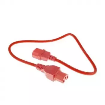 ACT Cable de alimentación C14 - C15 rojo 0,6 m IEC C14 250V 10A