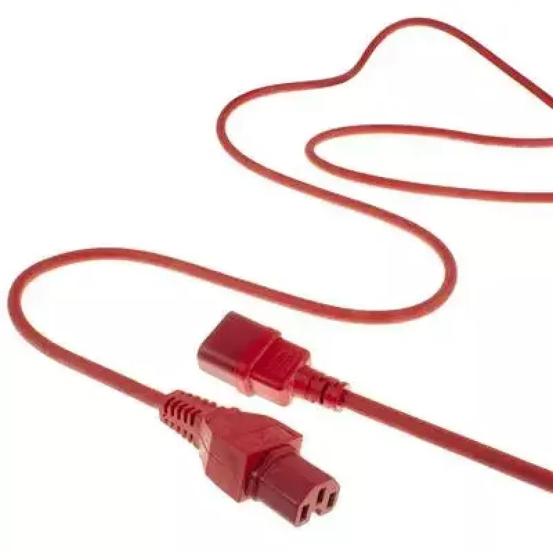Cable de alimentación ACT AK5304 C14 - C15, 1,2 m, rojo