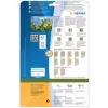 Etiqueta autoadhesiva HERMA 10753 rectangular permanente marrón 480 uds.