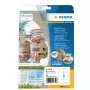 Etiquetas autoadhesivas HERMA 10755 rectangulares permanentes marrón 160 uds.