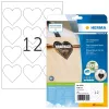 Etiquetas autoadhesivas HERMA 10791 corazón permanente blanco 120 uds.