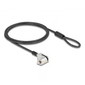 Juego de candado para portátil Navilock negro 1,8 m con llave