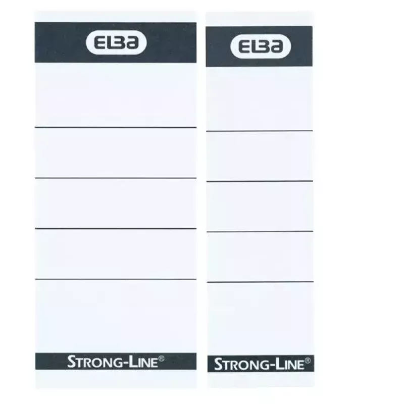 Etiqueta Elba 400087754 10 uds. Negro Blanco Rectangular 5x2,5 cm