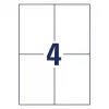Etiqueta autoadhesiva para impresora AVERY 6601 Blanco 10,5 x 14,8 cm 260 etiquetas