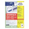 Etiqueta autoadhesiva para impresora AVERY 6602 Blanco 7x3,6 cm 1560 uds.