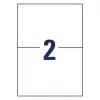 Etiquetas autoadhesivas para impresora AVERY 6604 Blanco A4 21x14,8 cm 130 etiquetas