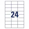 Etiqueta autoadhesiva para impresora AVERY 6605 Blanco 7x3,7 cm 1560 etiquetas
