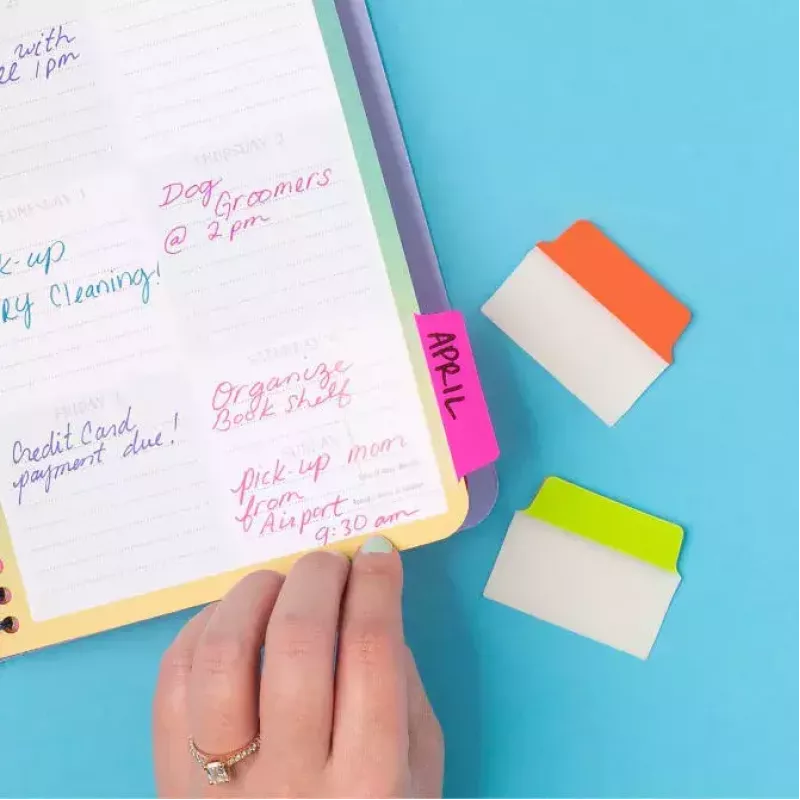 Separadores en blanco Avery Ultra Tabs 74753 Verde Naranja Rosa