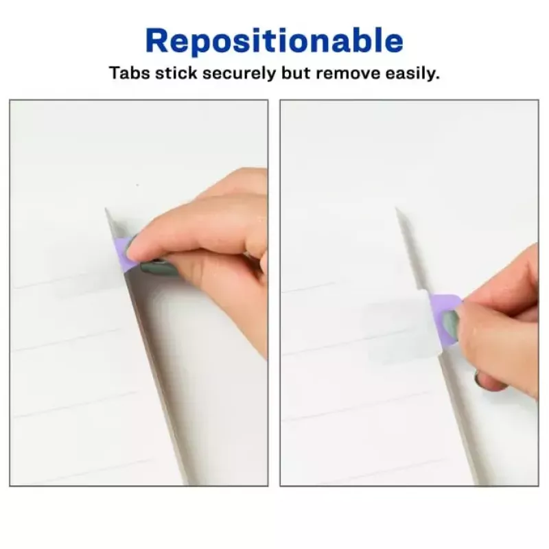 Separadores en blanco Avery Ultra Tabs 74761 Azul Verde Rosa Lila