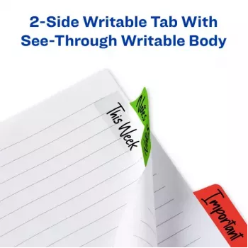 Separador en blanco Avery Ultra Tabs 74768 Azul Verde Rojo Amarillo