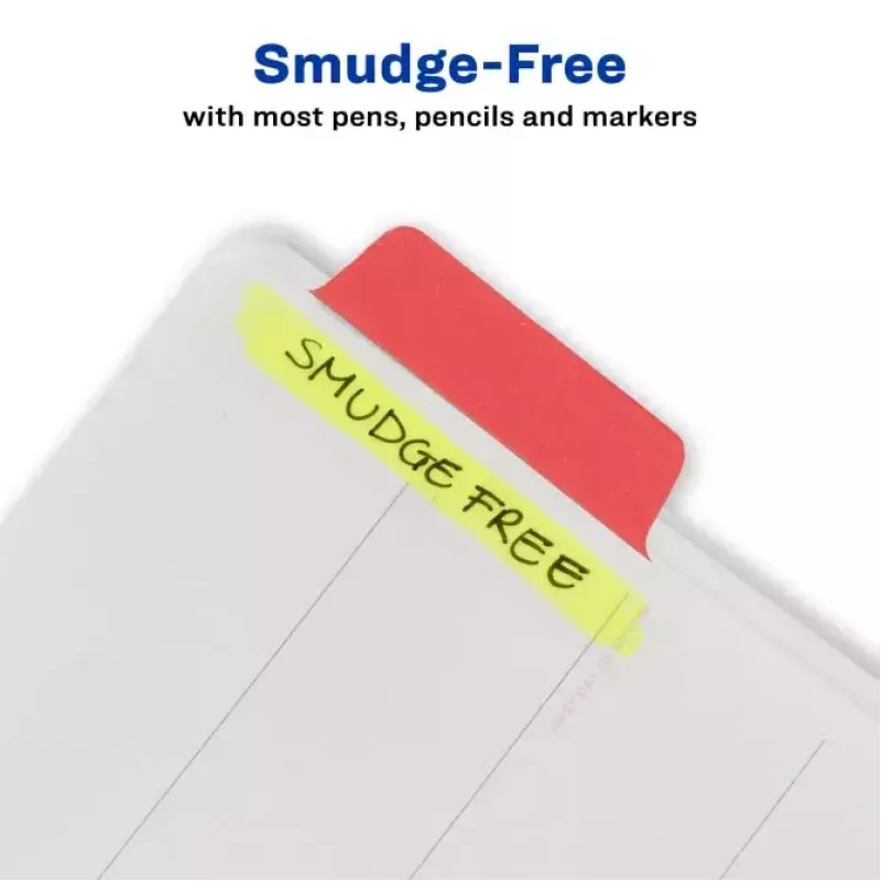 Separador en blanco Avery Ultra Tabs 74768 Azul Verde Rojo Amarillo