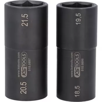 Juego de vasos KS Tools 515.0895 accionamiento 1/2 pulgadas 2 vasos