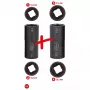 Juego de vasos KS Tools 515.0895 accionamiento 1/2 pulgadas 2 vasos