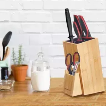 Bloque de cuchillos Guard Westmark 14472260 Bambú Plástico Madera