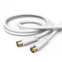 Cable coaxial Hama 00205034 1,5 m tipo F blanco