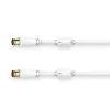 Cable coaxial Hama 00205034 1,5 m tipo F blanco