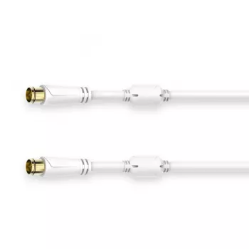 Cable coaxial Hama 00205034 1,5 m tipo F blanco
