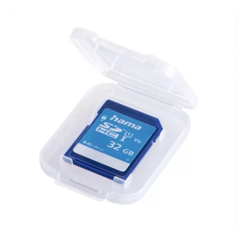 Funda para tarjetas de memoria Hama 00095989 1 tarjeta polipropileno (PP) transparente