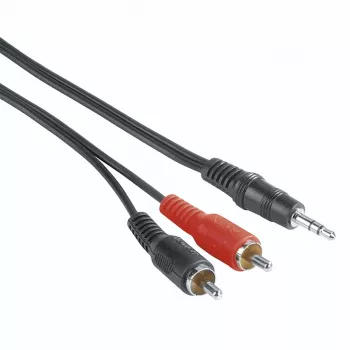 Hama 00205106 Cable de audio 2 m 3,5 mm 2 x RCA Negro, Rojo