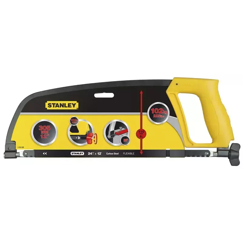 Sierra de arco Stanley Enclosed Grip 30 cm amarillo 1-15-122