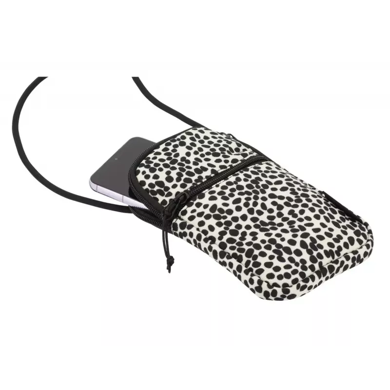 Funda Herlitz Spotted para móvil negra blanca universal