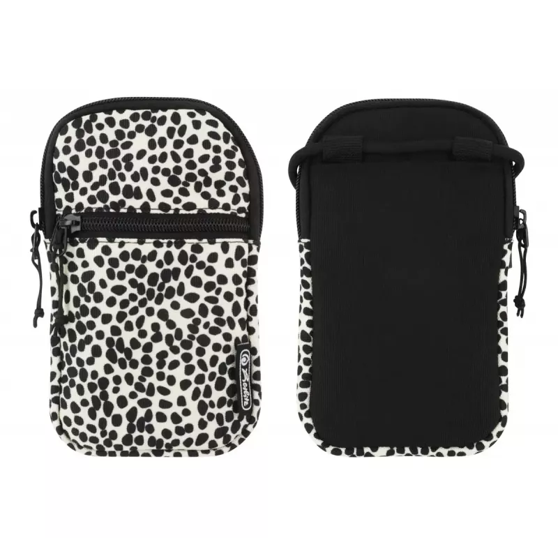 Funda Herlitz Spotted para móvil negra blanca universal