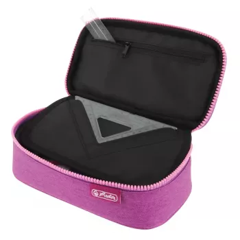 Estuche Herlitz beatBox ABC Soft poliéster rosa lila 225x120x70mm