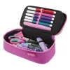 Estuche Herlitz beatBox ABC Soft poliéster rosa lila 225x120x70mm