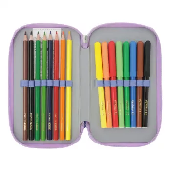 Set de papelería Herlitz Mystic Mermaid 23 piezas azul rosa poliéster