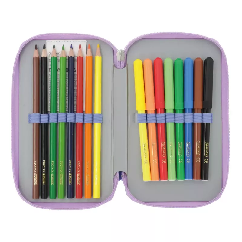 Set de papelería Herlitz Mystic Mermaid 23 piezas azul rosa poliéster