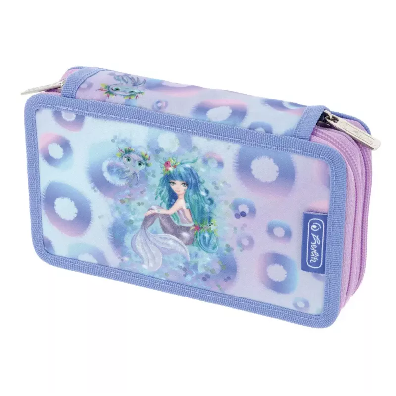 Set de papelería Herlitz Mystic Mermaid 23 piezas azul rosa poliéster