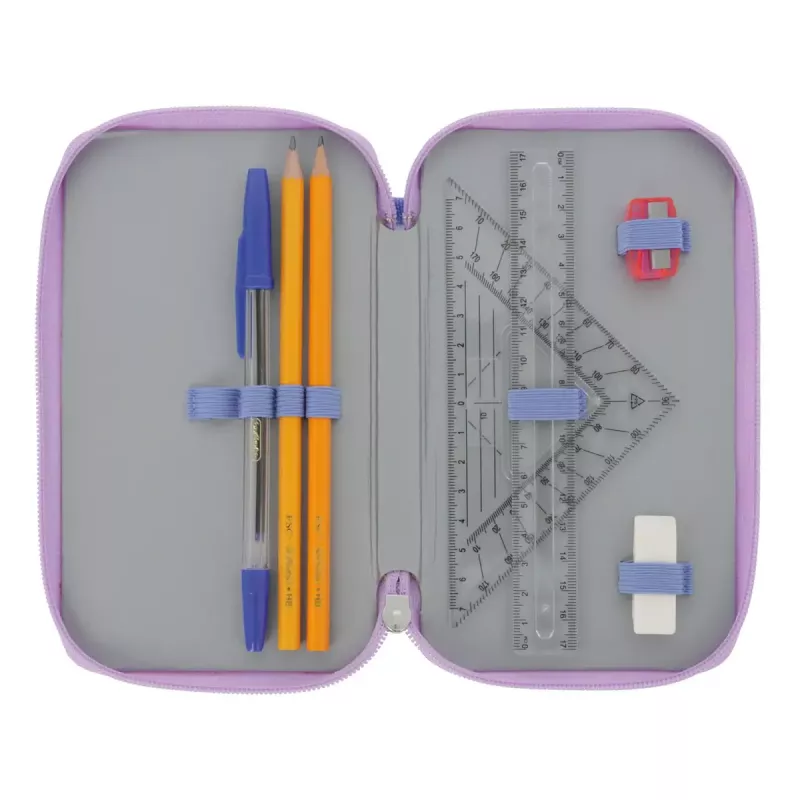 Set de papelería Herlitz Mystic Mermaid 23 piezas azul rosa poliéster