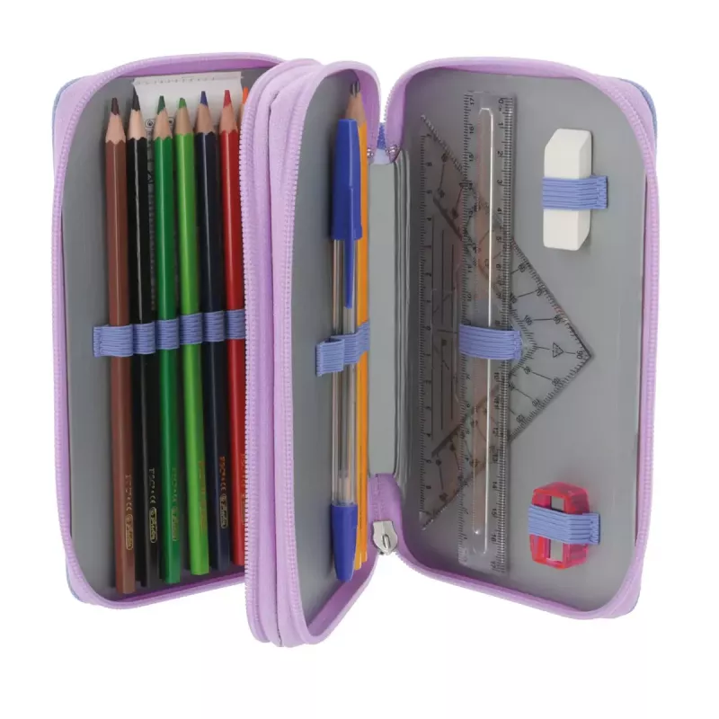 Set de papelería Herlitz Mystic Mermaid 23 piezas azul rosa poliéster
