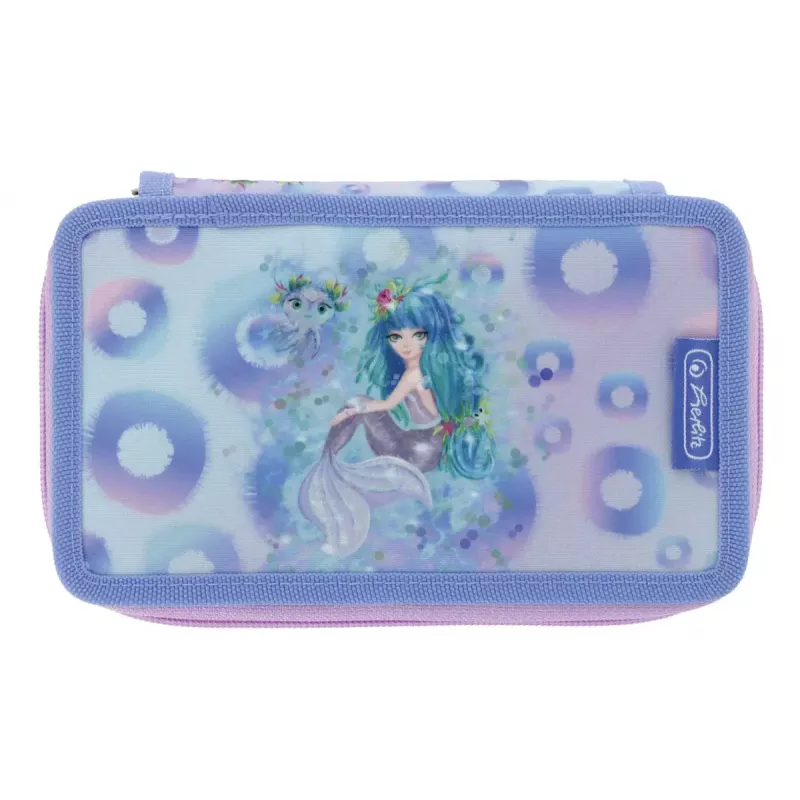 Set de papelería Herlitz Mystic Mermaid 23 piezas azul rosa poliéster