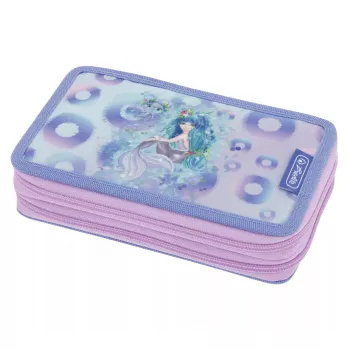 Set de papelería Herlitz Mystic Mermaid 23 piezas azul rosa poliéster