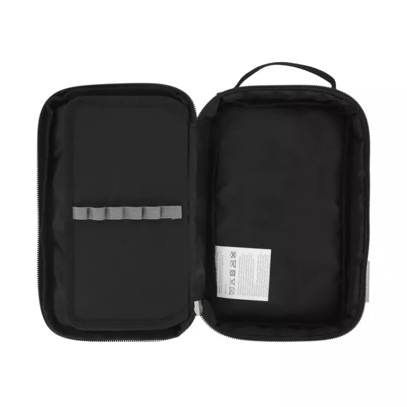 Estuche blando Herlitz 2 Go poliéster gris 210x130x60mm