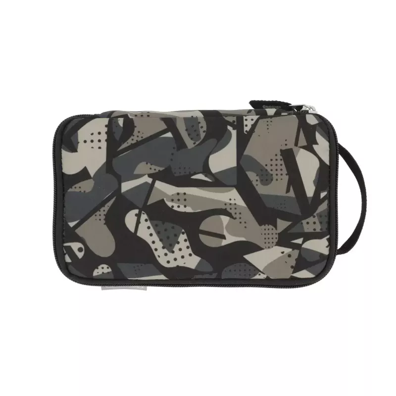 Estuche blando Herlitz 2 Go poliéster gris 210x130x60mm