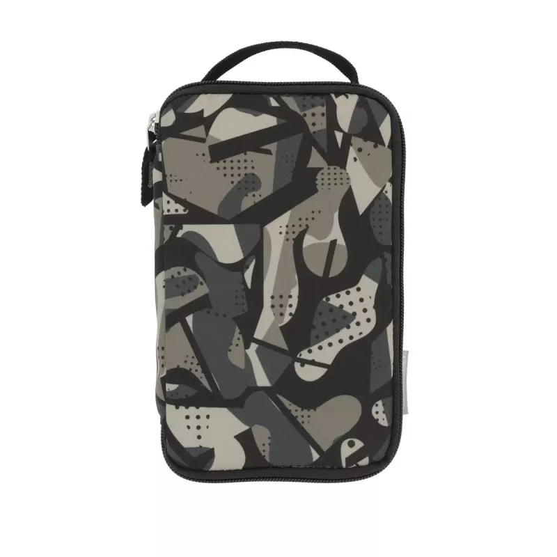 Estuche blando Herlitz 2 Go poliéster gris 210x130x60mm