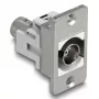 DeLOCK 90880 salida con conector hembra BNC plata blanco 50 Ω