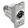 DeLOCK 90881 toma con conector hembra IEC F plata blanco 75 Ω